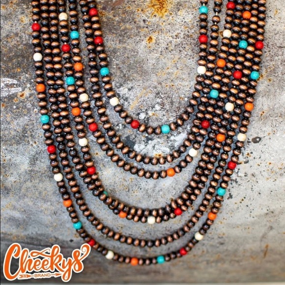 Clarice 7-strand Necklace - Bronze Multi - Picture 2 of 2